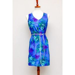 VINTAGE 1990s Hillard and Hansen size 6 poly dress